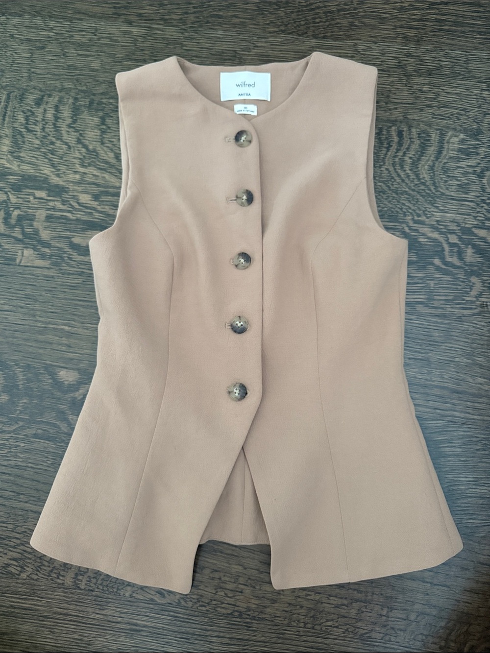Wilfred Regal Vest In beige (NEVER WORN)
